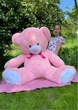 Мягкая игрушка BigMishki плюшевый мишка Томми 180 см Розовый - изображение 2