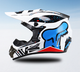 Мотошлем кроссовый FOX V2 Series - White/Blue/Red (Размер XL) - изображение 6