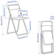 Раскладной стул, стул кухонный, зеленый IKEA VIHALS 005.927.52 - изображение 7