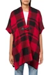 Пончо Tommy Hilfiger 46/48(L/XL) Красно-черная клетка (133930) - изображение 1