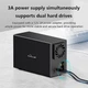 Зовнішня кишеня Blueendless DB3502C RAID Метал USB 3.0 для HDD 3.5"/2 Black - зображення 6