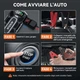 Автомобильный пусковой аккумулятор, аварийный стартер 7000А (бензиновые 10 л бензин или дизельные 8 л), портативный стартер со светодиодным/ ЖК-дисплеем, порт QC3.0 - изображение 7