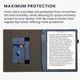 Обложка чехол с подставкой и ремешком для руки kwmobile Bookstyle Stand Handstrap для PocketBook 1042 InkPad Eo Dark Blue / Dark Grey - изображение 4