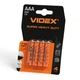 Батарейки Videx ААА R03 4bl - изображение 1