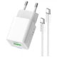 Зарядний пристрій ColorWay C101A GaN Mini 20W PD PPS USB-C + USB-A QC4.0 + cable USB-C to USB-C black (CW-CHS062PDC-WT) - зображення 4
