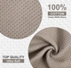 Нaбор кухонных полотенец ORGANIC 4в1 YourFind 100% xлопок MAXIMAL 4 шт в НAБOРE. Влагопоглощающие, гипоаллергенные, мягкиe, объемные Мокко - изображение 4