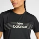 Жіноча чорна футболка New Balance Linear Performance 34 (XS) (WT53070BK) - зображення 4