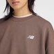 Женский коричневый свитшот New Balance Sport Essentials French Terry Crew 42 (XL) (WT41508ABP) - изображение 4
