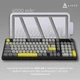 Клавіатура Ajazz AF98 Plus Wireless/Bluetooth/USB UA Black/Grey/Yellow (AF98-PLUS-BGY) - зображення 4