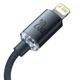 Кабель Baseus Crystal Shine Series Fast Charging Type-C to Lightning 20 Вт (1.2м) black (CAJY000201) - изображение 5