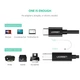 Кабель для принтера USB-C 2.0 to BM 2.0m US241 black UGREEN (50446) - изображение 6