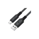 Дата кабель USB 2.0 AM to USB-C 1.2m 3A 60W silicone black Acefast (6974316284178) - изображение 1