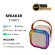 Портативна колонка K12 Mini RGB з 2-ма мікрофонами (9*9*7 см) бежева - зображення 7