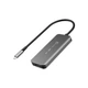 Концентратор J5create USB-C 5-in-1 2xUSB 3.2 10Gbps + 2xUSB-C 10Gbps PD 100W + HDMI 8K gray (JCH453-N) - зображення 2