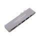 Порт-репликатор Choetech Dock-Station USB-C 7-in-1 (HDMI/картридер/USB-A/USB-C, for MacBook Pro/Air) (HUB-M14-GY-V2) - изображение 3