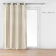 Штора на люверсах Douceur d'intérieur Mika бежева 140 x 260 см (3574386123907) - зображення 2