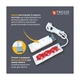 Сетевой удлинитель TECCO 3м 2 поста white (8681277841118) - изображение 3