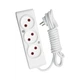 Сетевой удлинитель TECCO 2м 3 поста white - изображение 1