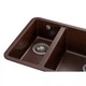 Мойка кухонная GRANADO Under top DOUBLE marron (gr3406) - изображение 3