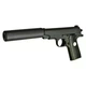 Дитячий металевий пістолет на кулька із глушником Browning mini G2A Вальтер - зображення 4
