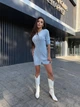 Платье женское мини One size Голубое (003520) - изображение 2