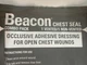 Пов'язка оклюзійна Beacon Chest Seal вентильована + невентильована комплект 2 шт для пневмотораксу - зображення 3