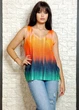 Майка віскозна в’язана помаранчева New Collection S-L 6-1012 - зображення 2