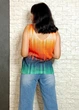 Майка віскозна в’язана помаранчева New Collection S-L 6-1012 - зображення 5