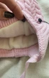 Зимова дитяча в’язана шапка UNISEX з флісовою підкладкою, Рожевий, розмір 44-46 - зображення 3
