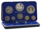 Набор монет Барбадос набор из 8 монет 1980 Proof 1, 5, 10, 25 центов, 1, 2, 5, 10 (серебро) долларов - изображение 1