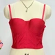 Короткий корсет-бюстьє з чашками Honey Fashion Accessories S червоний (10-28) - зображення 3