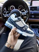 Кросівки жіночі Trainer Sneaker White Blue натуральна шкіра текстиль 40р синій - изображение 3