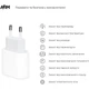 Зарядний пристрій Armorstandart AMHJ83 20W USB-C Power Adapter White (ARM58528) Armorstandart ARM58528 925371 - зображення 3