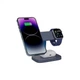 Зарядний пристрій Canyon wireless charger HEXAGON WCS-310 3in1 DarkGrey/Blue (CNS-WCS310DGBL) CANYON CNS-WCS310DGBL 925485 - зображення 7