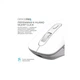 Мишка OfficePro M265W Wireless/Bluetooth Silent Click White (M265W) OfficePro M265W 926711 - зображення 7