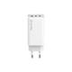 Зарядний пристрій ColorWay GaN Mini 65W PD Port PPS USB (USB-2C1A) white (CW-CHS058PD-WT) ColorWay CW-CHS058PD-WT 925597 - зображення 2