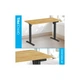 Комп'ютерний стіл OfficePro ODE1260LW Wood/Black (ODE1260LW) OfficePro ODE1260LW 926395 - зображення 4