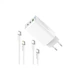 Зарядний пристрій ColorWay GaN Mini 65W PD Port PPS USB (USB-2C1A) cable Type-C&Lightning (CW-CHS058PDCL-WT) ColorWay CW-CHS058PDCL-WT 925596 - зображення 5