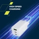Зарядний пристрій Canyon CU65ACC GaN 65W 2xPD 1xQC EU White (CNS-CUW65ACC) CANYON CNS-CUW65ACC 925479 - зображення 8