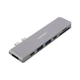 Порт-репликатор Choetech Dock-Station USB-C 7-in-1 (HDMI/картридер/USB-A/USB-C, for MacBook Pro/Air) (HUB-M14-GY-V2) Choetech HUB-M14-GY-V2 926459 - изображение 1
