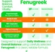 Добавка преміум-класу екстракт насіння пажитника Healthfare Fenugreek Seed Extract 6000mg 150 капсул - зображення 4
