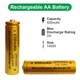 Акумулятор 14500/AA LiFePo4 Vapcell IFR14500, 650mAh, 2A, 3.6/3.2/2.5V, Gold - зображення 3
