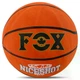 Мяч баскетбольный резиновый FOX NICESHOT для школы и улицы износостойкий мяч для активного отдыха игры на площадке универсальный для взрослых и детей профессиональный дизайн размер 7 оранжевый - изображение 1