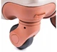 Дорожный пластиковый чемодан Wings 402 Exclusive мини (XS) ручная кладь, на 4 колесах 50х33х20 см серебристый - изображение 4