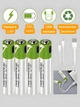 Акумулятори ааа акумуляторні батарейки пальчикові 1.5 v з роз'ємом usb type c 500mAh 4 штуки літій-іонний акумулятор перезарядний багаторазовий Smartoools - изображение 2