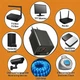 Зарядное устройство Rollo RT1 80W с выдвижным кабелем Type-C + порты USB, Type-C, быстрая зарядка PD, QC - Черный - изображение 7