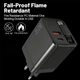 Зарядное устройство Rollo RT1 80W с выдвижным кабелем Type-C + порты USB, Type-C, быстрая зарядка PD, QC - Черный - изображение 10