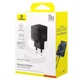 Блок заряджання 30w Baseus Palm Fast Charger Type-C (black) - изображение 1