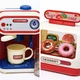 Игровой набор Кофейня для детей 6673 — кофемашина, касса, витрина с десертами, звук, вода, аксессуары - изображение 7