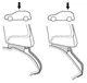 Монтажний комплект Thule 1512 для Toyota Matrix (mkI-mkII) 2003-2014; Pontiac Vibe (mkI-mkII) 2003-2010 (TH 141512) - изображение 2